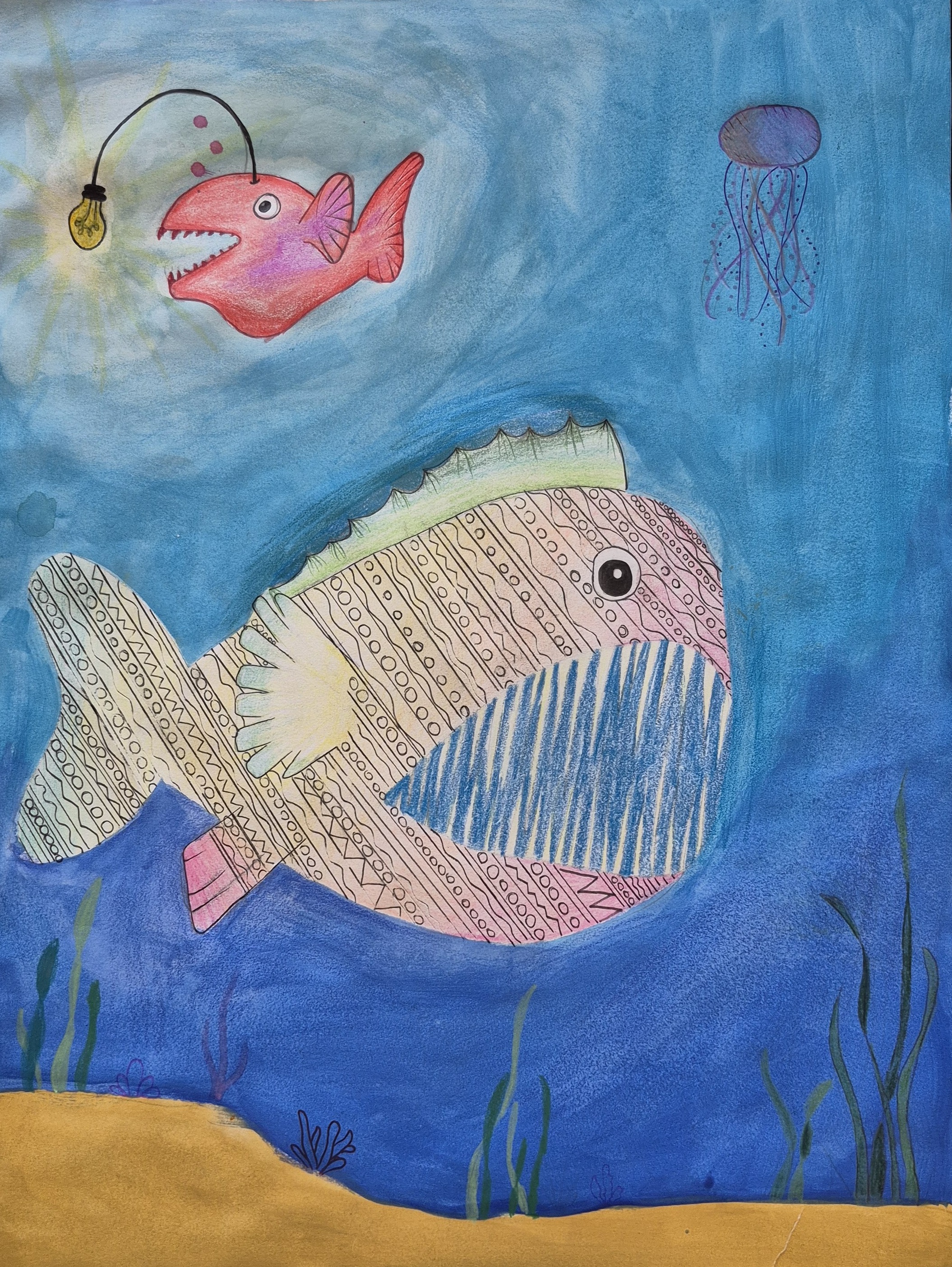 Beeindruckende Bilder gewinnen beim Malwettbewerb der VR-Bank zum Thema „Meer entdecken“